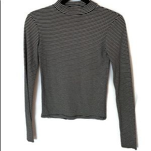 ZARA TRAFALUC  Black Crew Neckline Long Sleeve S